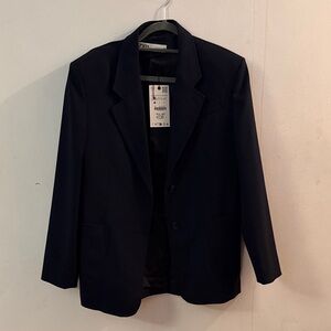 Zara Men's Midnight Blue Blazer